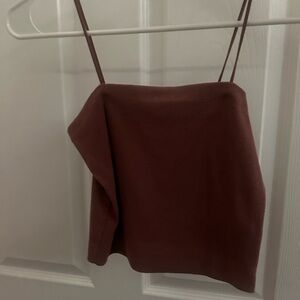American Eagle Burgundy/Brown crop top size small
